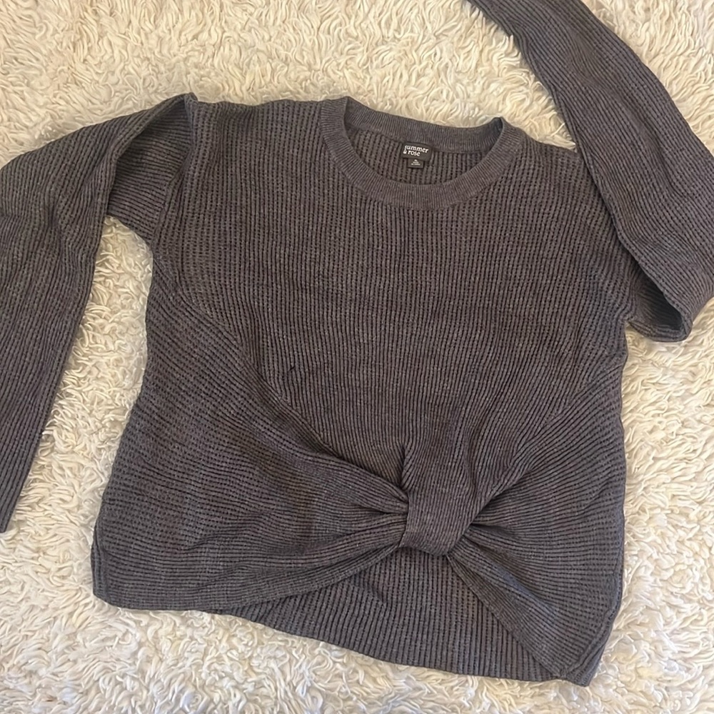 Waffle-knit sweater